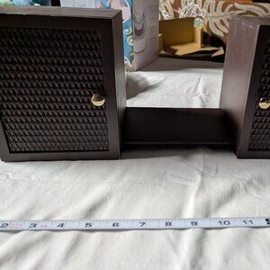 Bookends Adjustable with Storage Cubbie